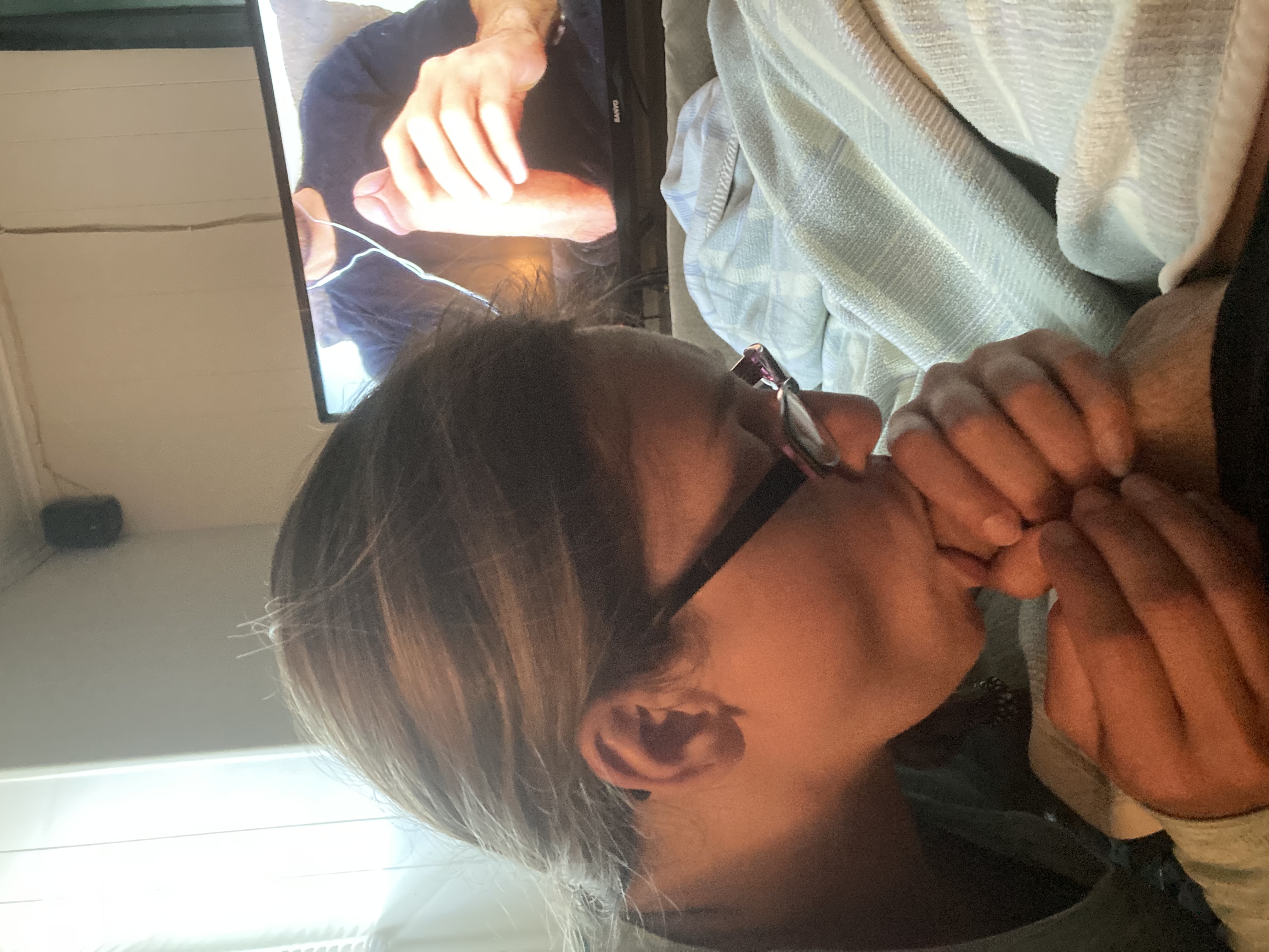 Sexy Girl With Glasses Sucking Cock