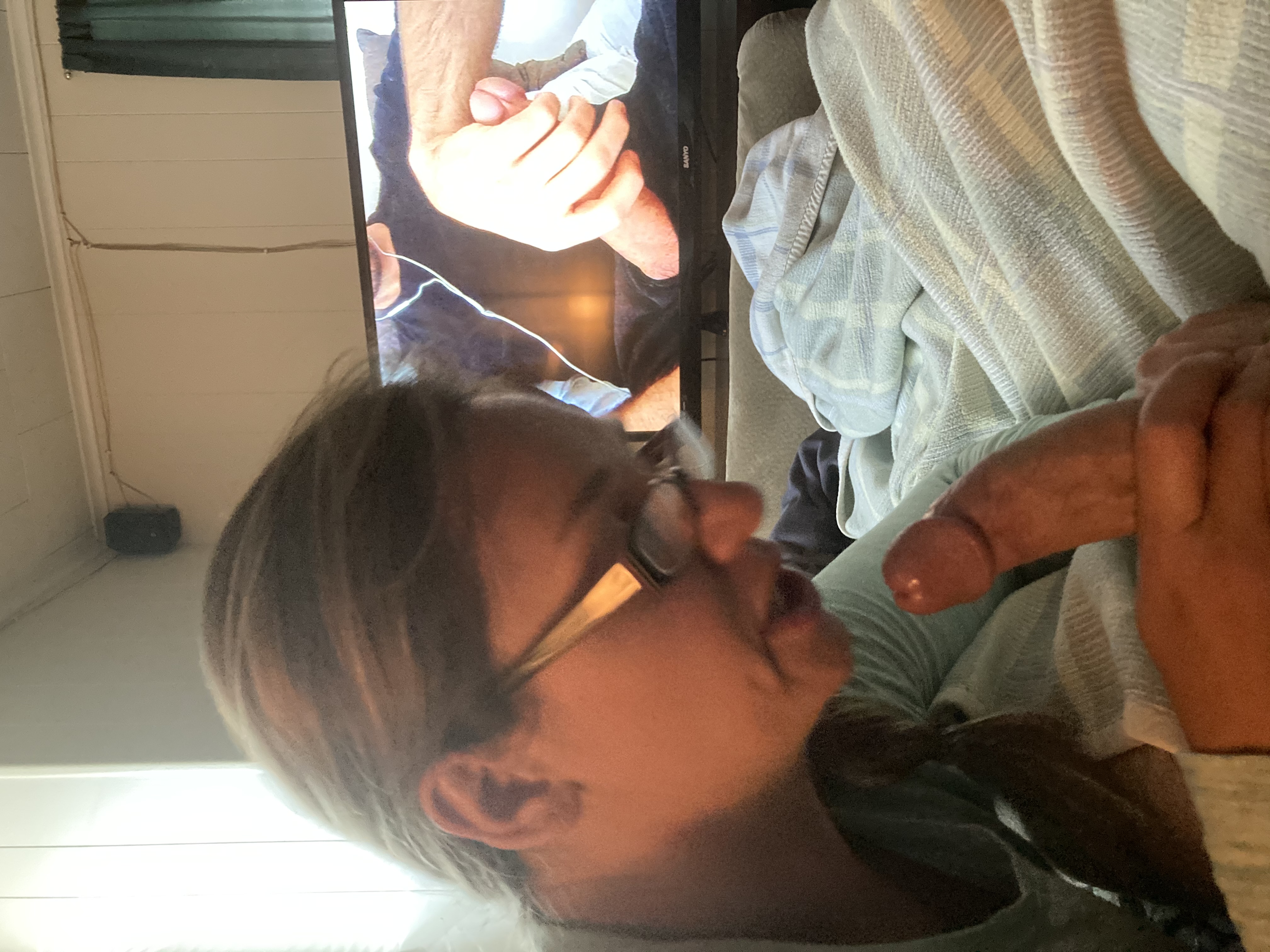 Sexy Girl With Glasses Sucking Cock