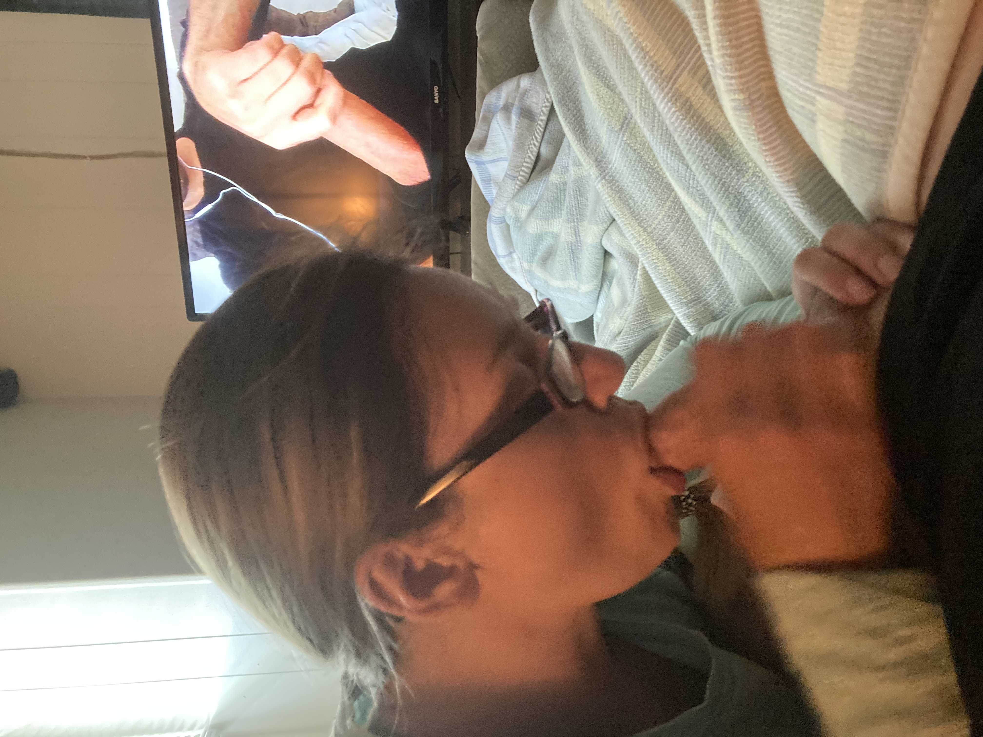 Sexy Girl With Glasses Sucking Cock