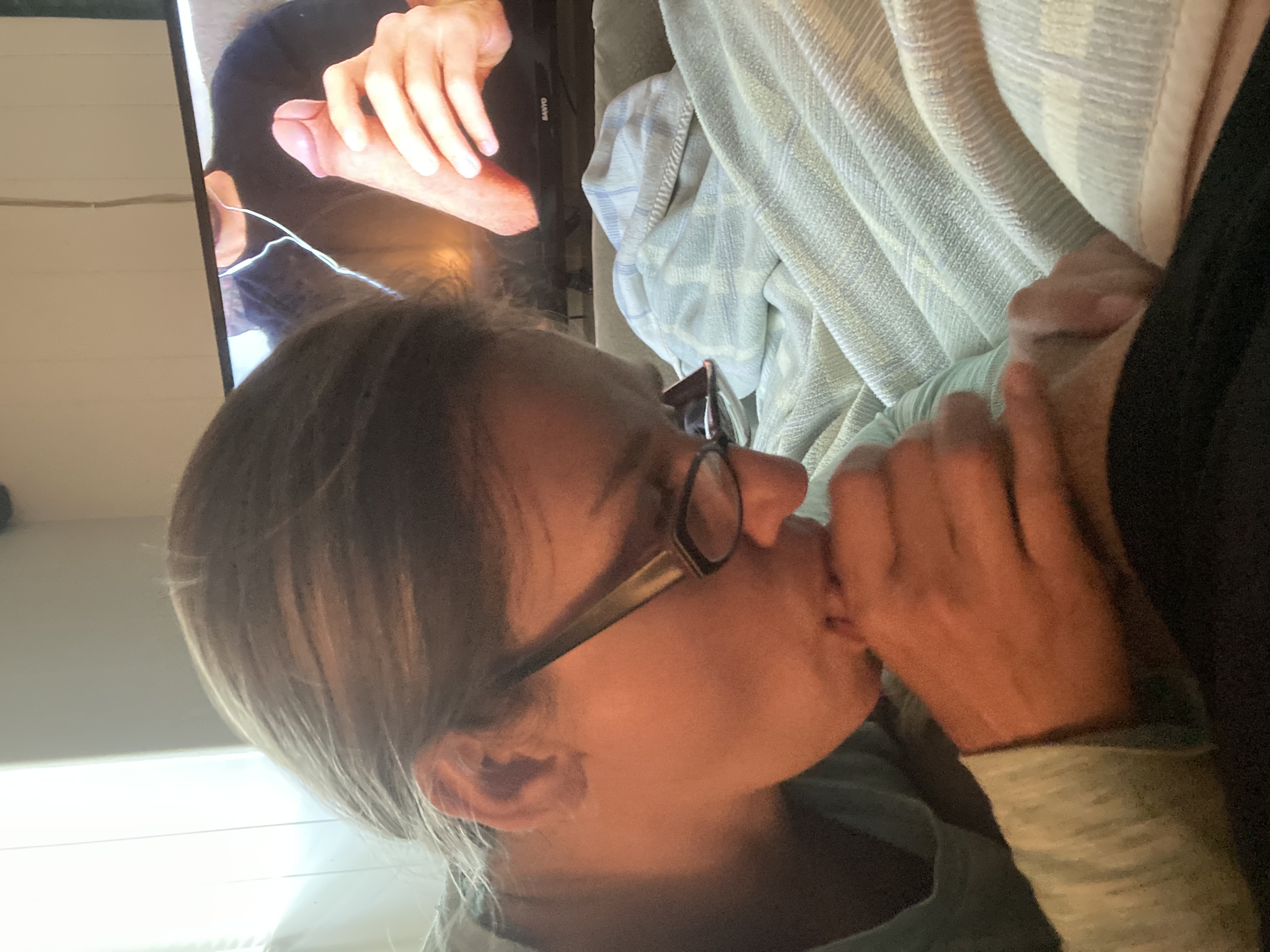 Sexy Girl With Glasses Sucking Cock