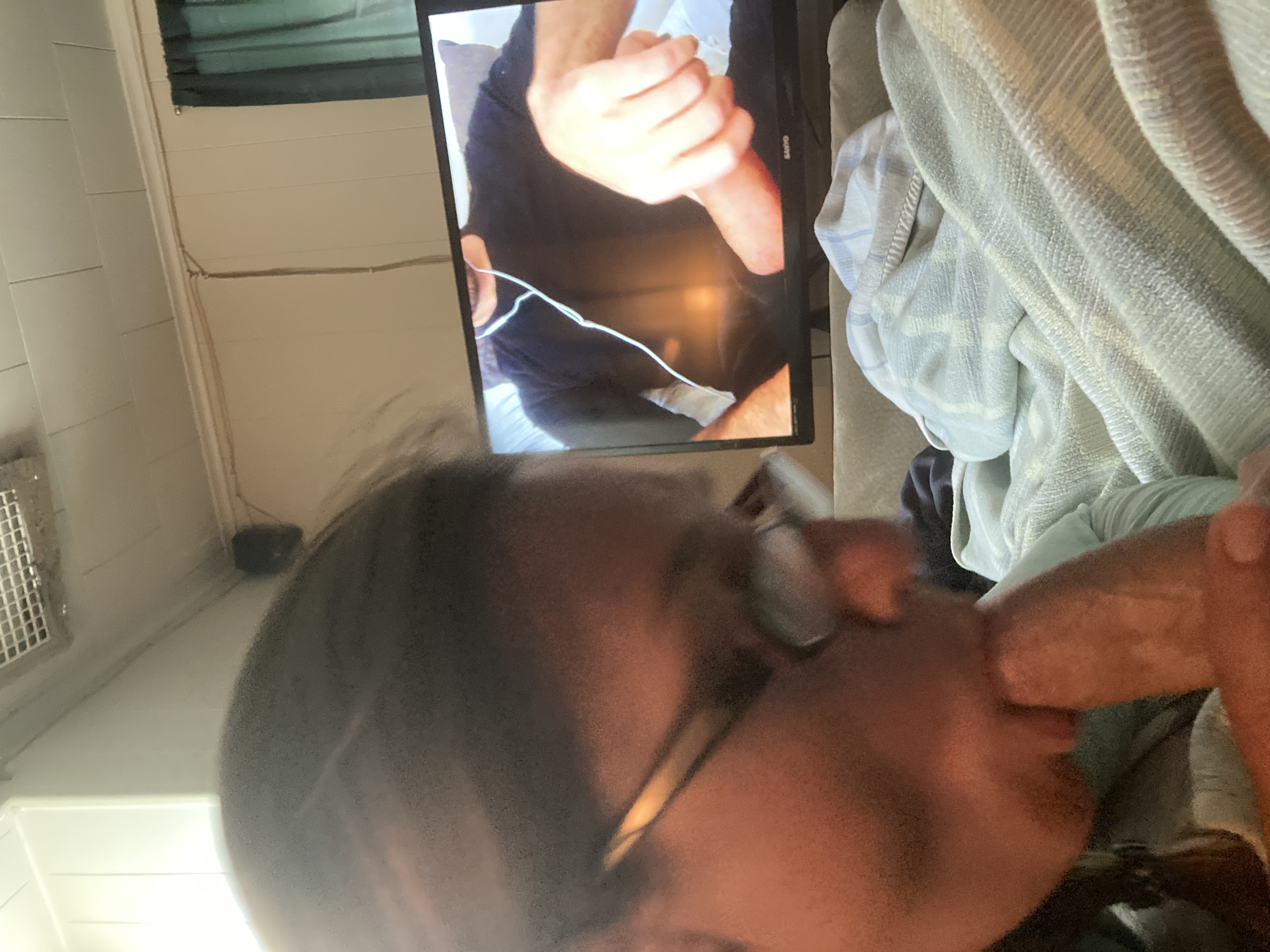 Sexy Girl With Glasses Sucking Cock