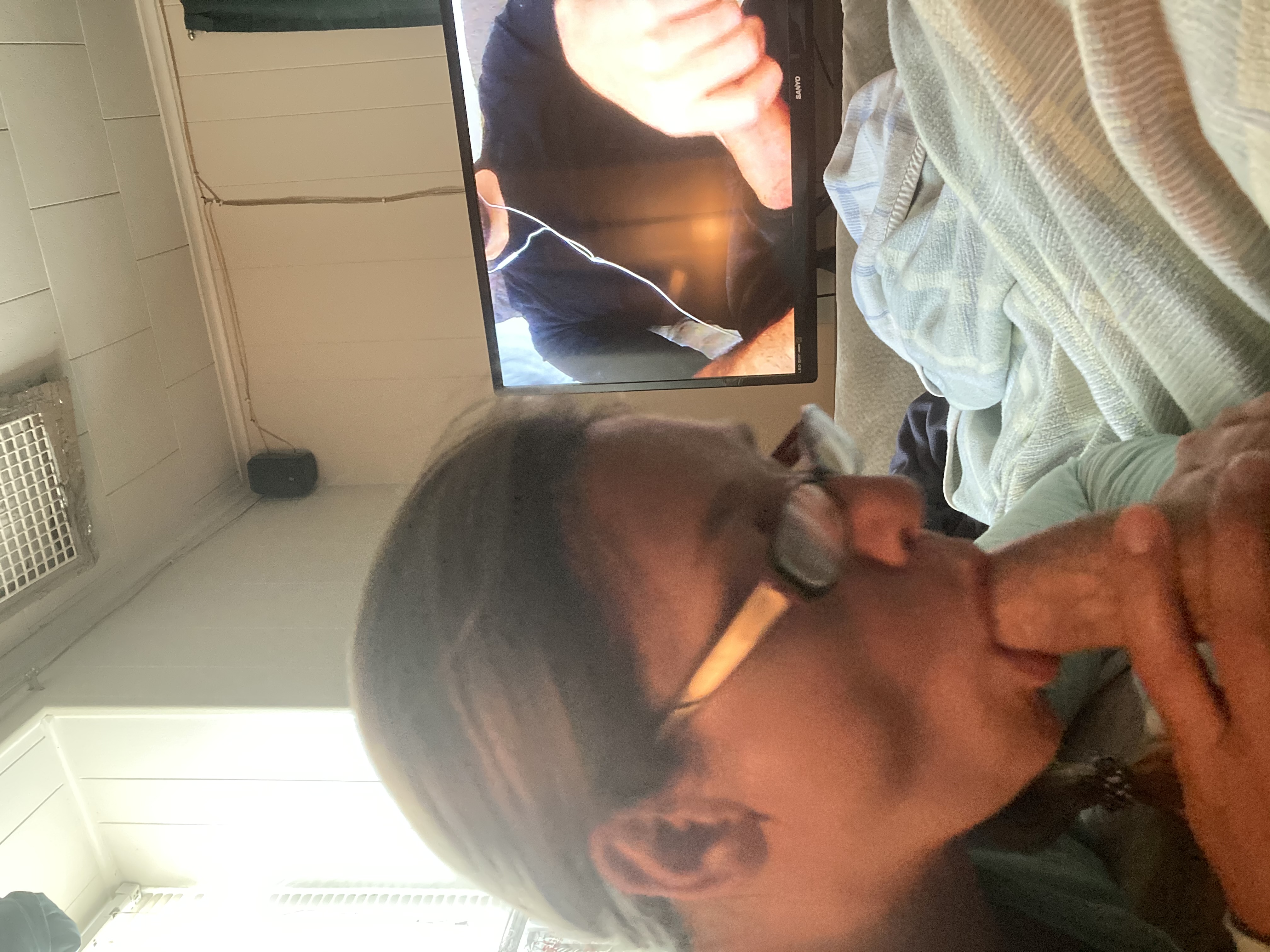 Sexy Girl With Glasses Sucking Cock