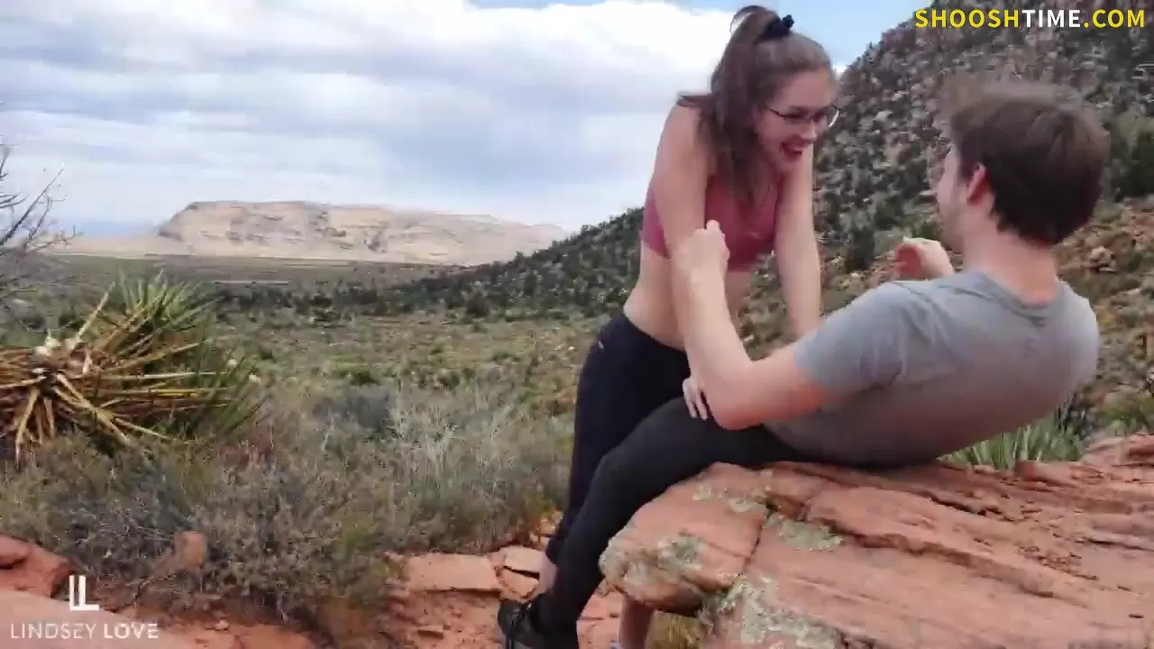 Cute Amateur Couple Has Sex on Public Trail image image