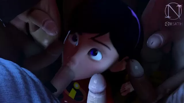 Incredibles Porn Parody - Violet Parr Giving Head to several Men with her Consent Incredibles Parody  - Shooshtime
