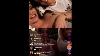 Dan Bilzerian Hot Chick Shows Tits on Insta Live