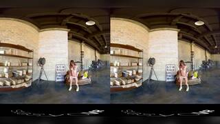 Tattooed Busty Russian Brunette Babe Teasing in UHD VR Video