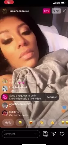 Instagram live nip slips