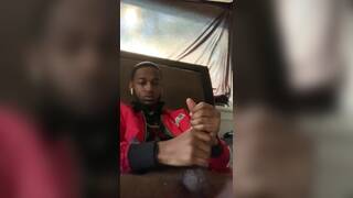 Jacking my Big Black Dick