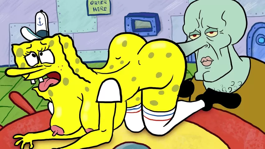 Big Tits Spongebob Porn - Handsome Squidward Destroys Spongebob's Holes - Shooshtime