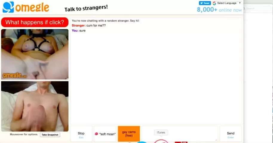 Masturbating with Guys Wife on Omegle pic