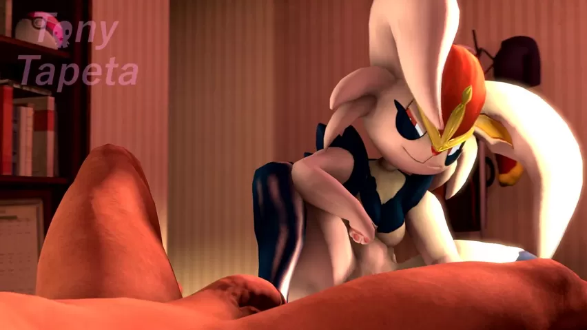 Pokemon Porn Reverse Cowgirl - SFM] Cinderace Reverse-Cowgirl with her Trainer - Shooshtime