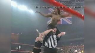 WWE Jackie's Top Ripped Off, Boobs Exposed ENF