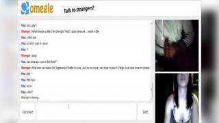 omegle 24 ( Sexy latina starts feeling herself 4 my dick)