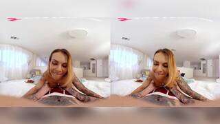 VR Porn with Mature Tattooed Shemale TS Foxxy