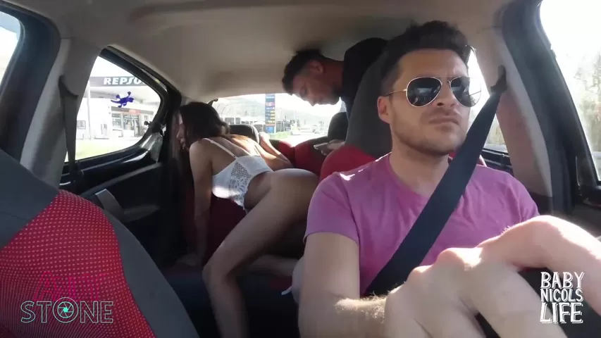 Crazy Couple Fucked in the back of an Uber - Shooshtime