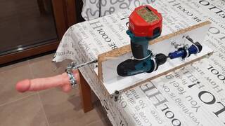 Cheap Homemade Fucking Machine. Parts from Garage.