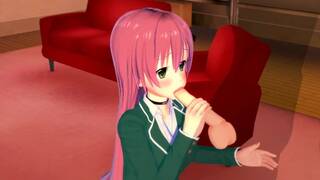 Moka Akashiya (Outer) - Rosario + Vampire - 3D Hentai