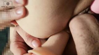 Double Penetration and Huge Cum on my Pussy