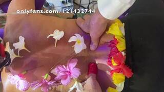 Massage for YouTube with Cock and Ball Weights