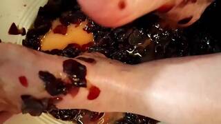 Messy Feet Making Wine