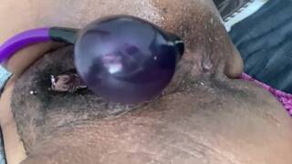 Stretching Pierced Tight Pussy with Pussy Pump Snippet