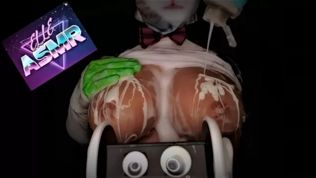 Oo ASMR Extra Creamy Wet Boobs Sounds Closeup Now With More Boobs