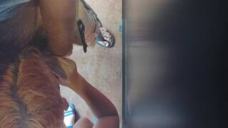 Sucking Dick in back of Sporting Good Store