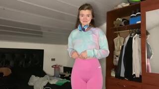 POV Stepsis Pees her Pants for You! Pee Desperation