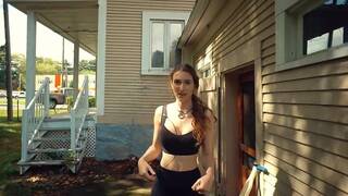 Sports Bra VS no Bra on a Pogo Stick - Piper Blush