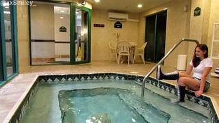 Knee High Converse in Jacuzzi