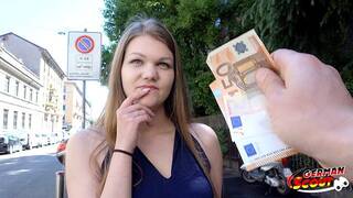 GERMAN SCOUT - COLLEGE TEEN AMANDA TALK TO FIRST ANAL SEX AT STREET CASTING