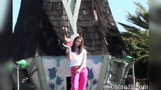 chloe 18 masterbating solo on comfort room