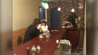 Drunk Guy fucked hard Japanese Girl