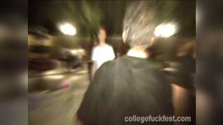 College whore doggystyled at frat party