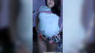 Hot Chubby BBW latina showing tits and ass