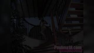 Paulina 18 with Natural tits and Masturbate