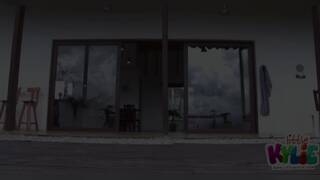 Sexy Brunette Teen Fingering Solo Outdoor