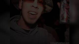 College teen loves licking her crazy pussy and gets fucked.