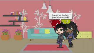 Michael pay back Chica mask for the help. (Part 2 of Ms.afton and Michael friends)