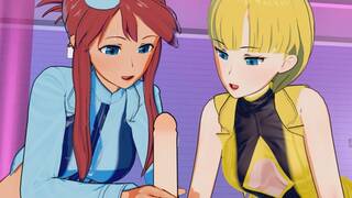 Pokemon - Elesa and Skyla Both Get Their Pussies Filled