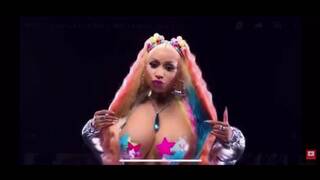 Nicki minaj jiggling her big ass titts