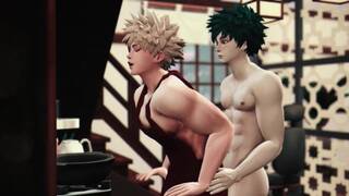 Hero's Breakfast - Izuku Midoriya x Katsuki Bakugo My Hero Academia - 3D Animation The Sims 4
