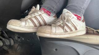 Sneaker fetish with adidas superstar