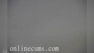 busty brunette mom with big saggy tits rubbing pussy and fucking with dildo