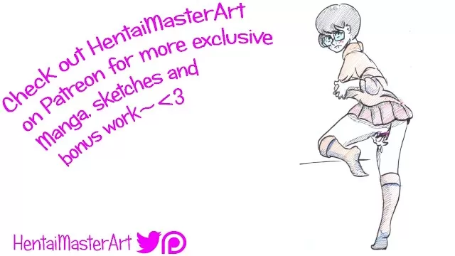 Hentai Upskirt Masterbation - Scooby Doo Velma upskirt masturbating fan art speed drawing - Shooshtime