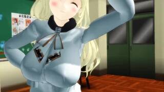 [MMD] futanari atago [kantai]