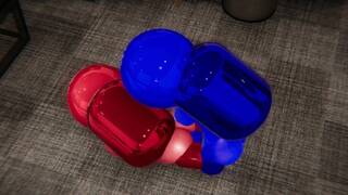 Among Us FUTA Blue and Red Fuck Each Other Doggystyle, Riding, Missionary, Titfuck