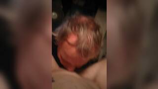 Old guy eating 25yr. old pussy