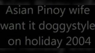 asiatische Pinoy-Frau will es im Urlaub Doggystyle