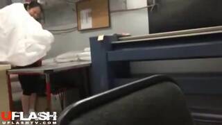 Laundry lady flash and cum 1